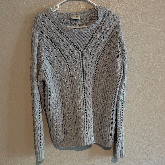 Wrap London Light blue Cable Knit Sweater - Picture 2 of 5